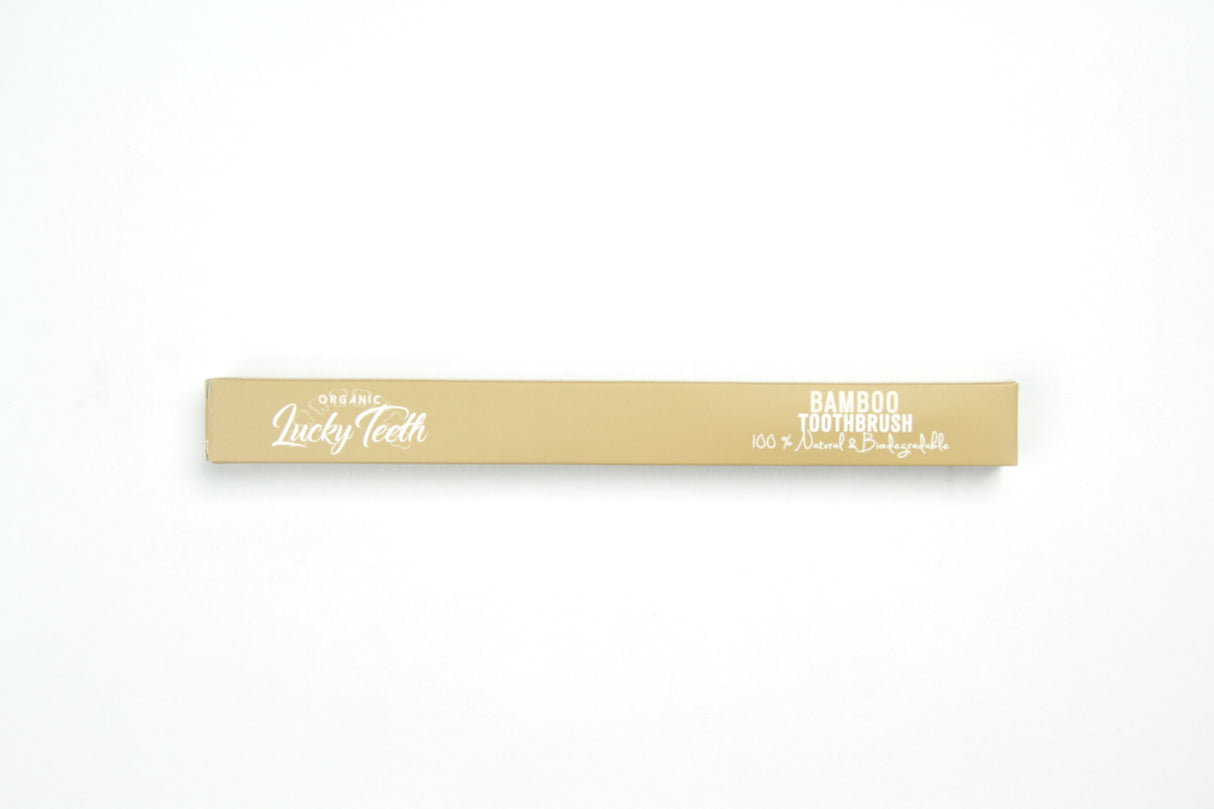 Bamboo Toothbrush With Soft Bristles - BPA and Phthalates Free Toothbrush from Lucky Teeth