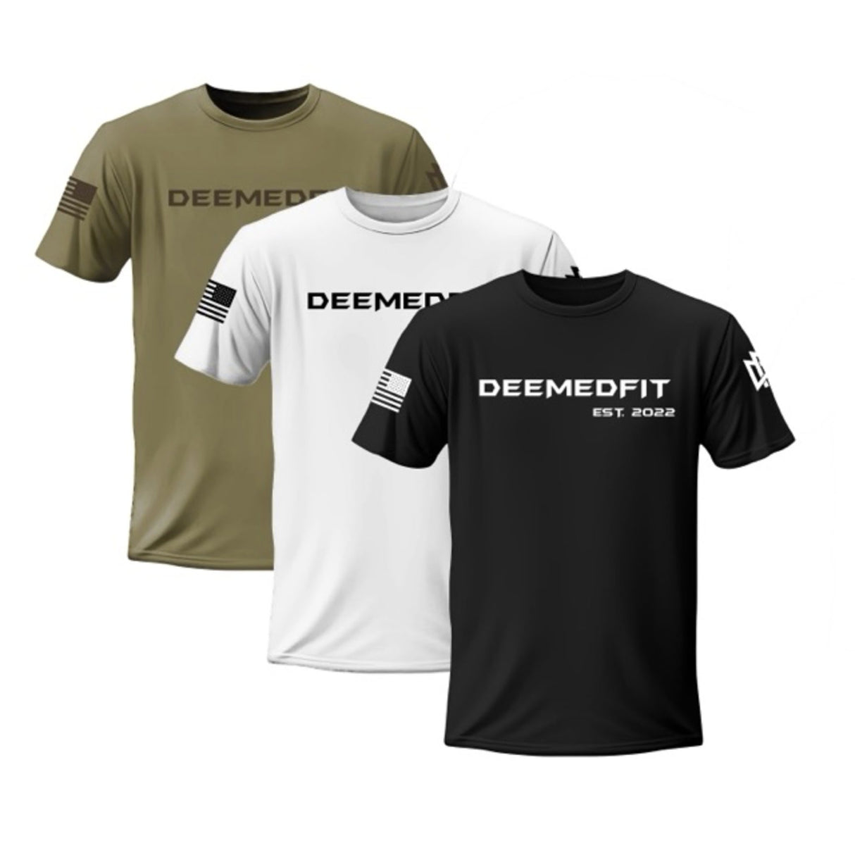 Men’s Gym Tee “Compellence” - Set of 3 from DeemedFit