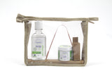 Lucky Teeth Oral Care Travel Kit Essentials in a Hemp Bag- Organic Toothpaste, Peroxide Mouthwash Floss, Tongue Scraper, Toothbrush From Lucky Teeth