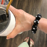 Black & White Star Statement Stack Bracelet from Leetie Lovendale