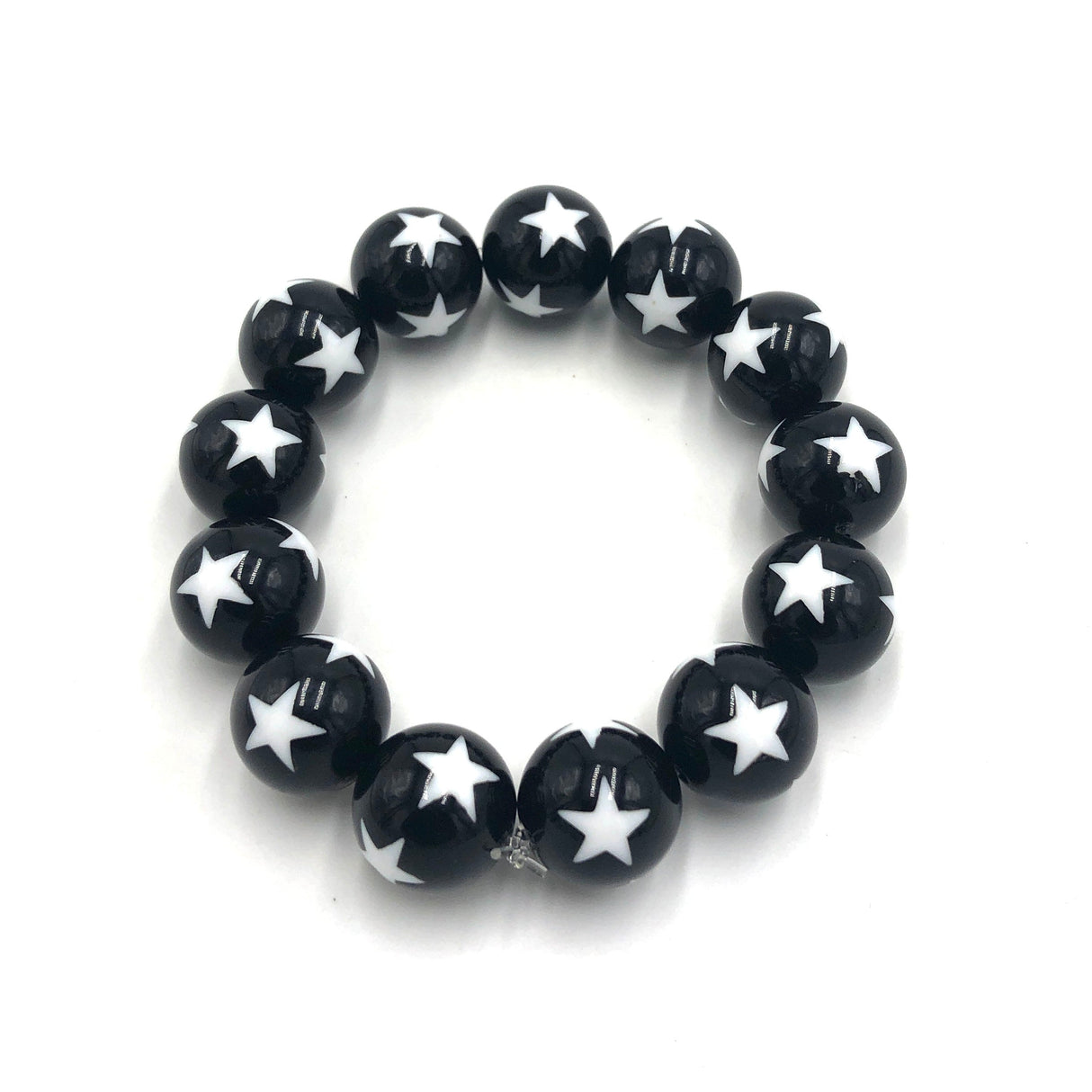Black & White Star Statement Stack Bracelet from Leetie Lovendale