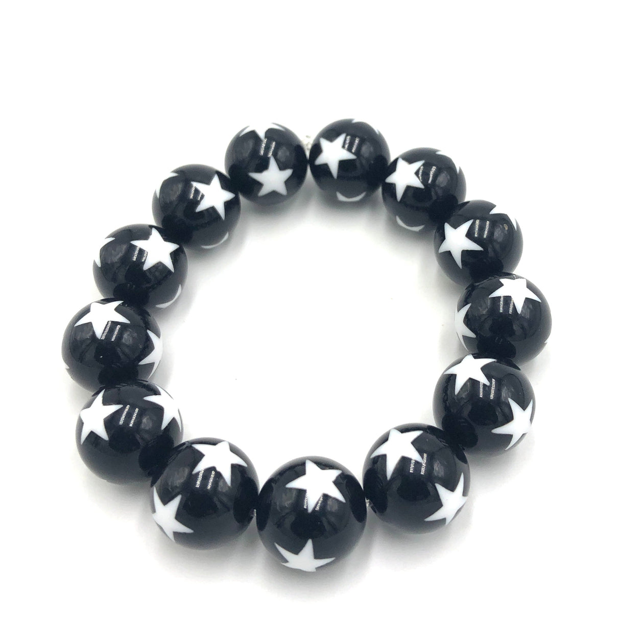 Black & White Star Statement Stack Bracelet from Leetie Lovendale
