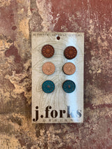 15811 Leather Stud Earrings 3 Pack from J.Forks Designs