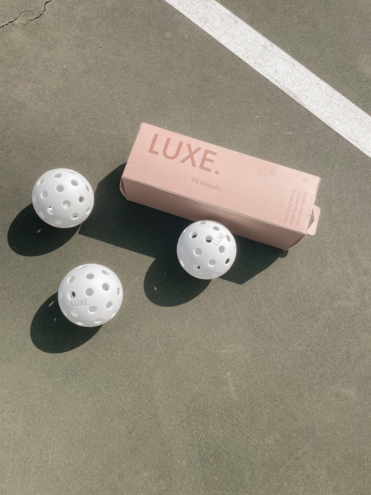 White Pickleballs - Pack of 3 from LUXE Pickleball