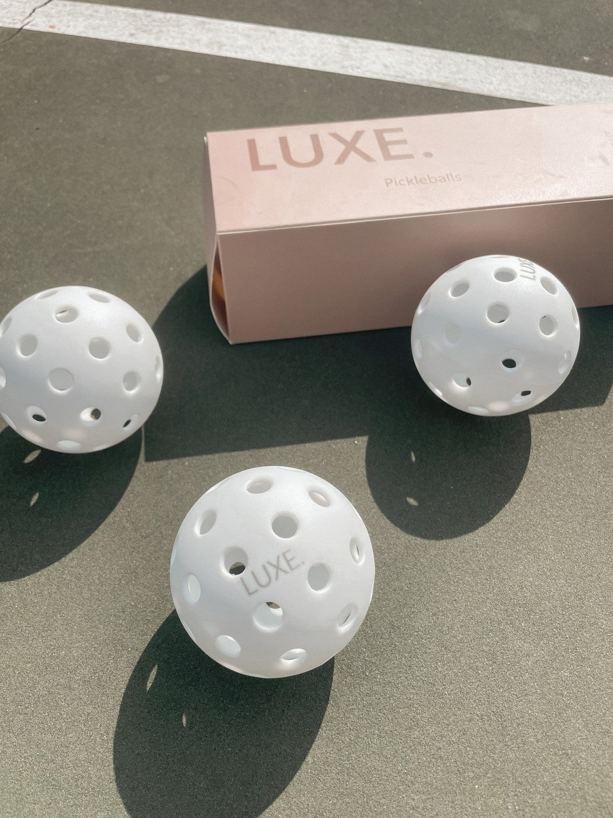 White Pickleballs - Pack of 3 from LUXE Pickleball