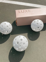 White Pickleballs - Pack of 3 from LUXE Pickleball