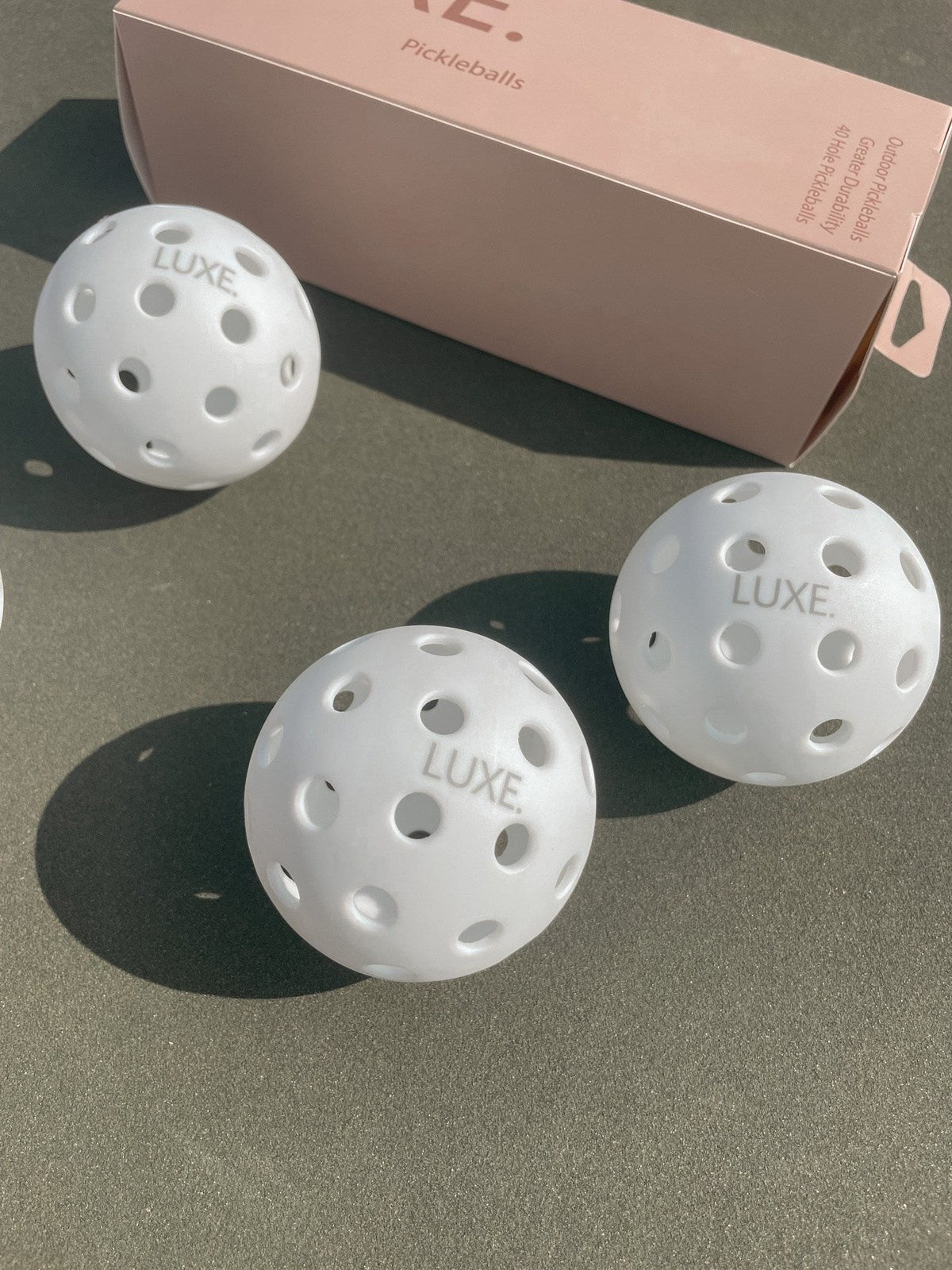 White Pickleballs - Pack of 3 from LUXE Pickleball