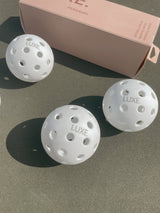 White Pickleballs - Pack of 3 from LUXE Pickleball