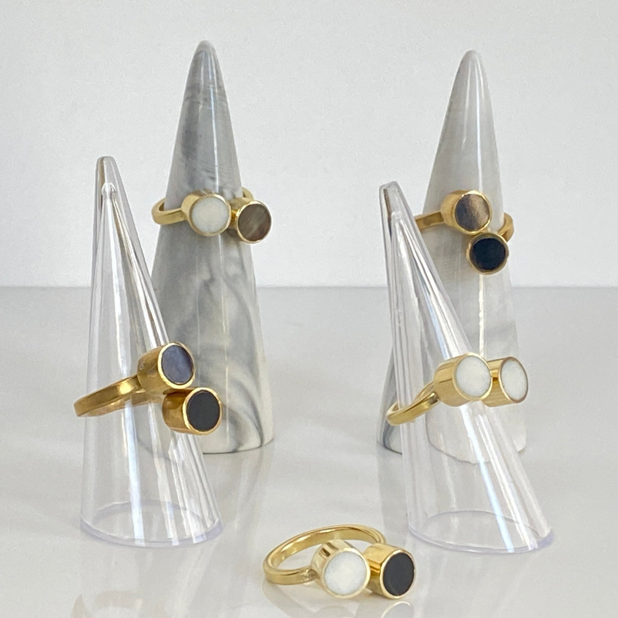 Double Dot Ring From Abroad Modern