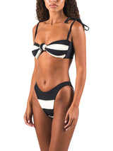 MONTAUK BIKINI TOP - BLACK AND WHITE CONTRAST from ELYSIIAN