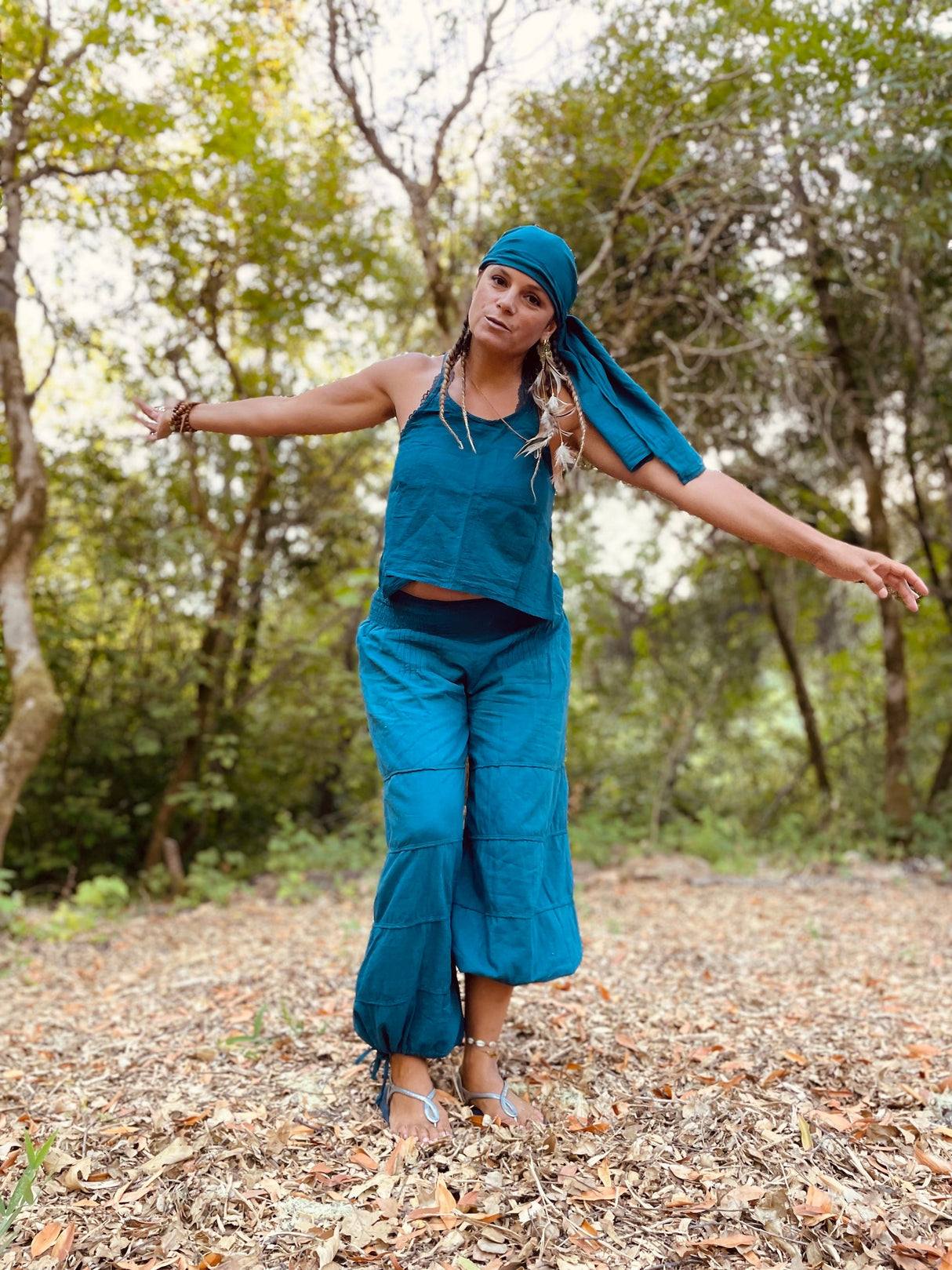 Natural Yoga Pant From Cotton Flower Clothing