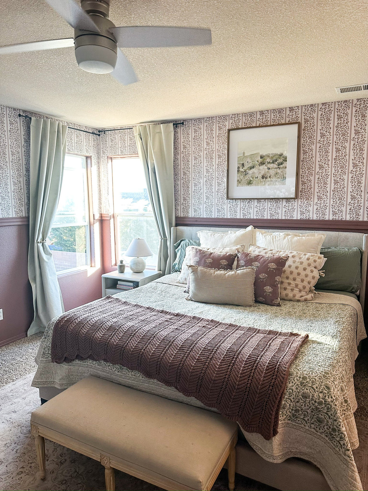 Bridget Wallpaper by Fox and Pebble from Loomwell Home Goods