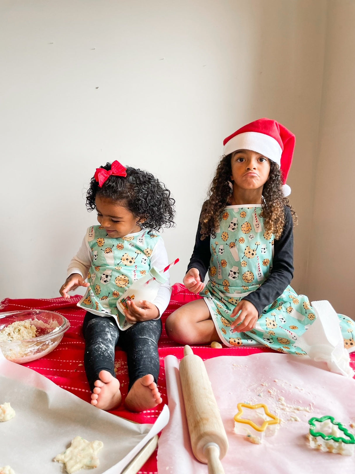 Cookies & Milk Apron - fits sizes youth small through adult 2XL from BapronBaby