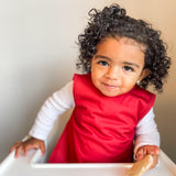 Solid Cranberry Minimalist Bapron from BapronBaby