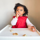 Solid Cranberry Minimalist Bapron from BapronBaby