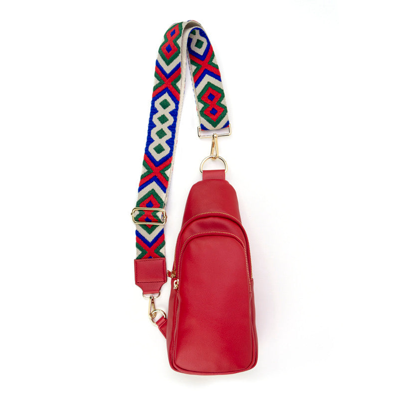 The Arden Sling Bag with Guitar Strap | Red from Babs+Birdie