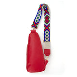The Arden Sling Bag with Guitar Strap | Red from Babs+Birdie