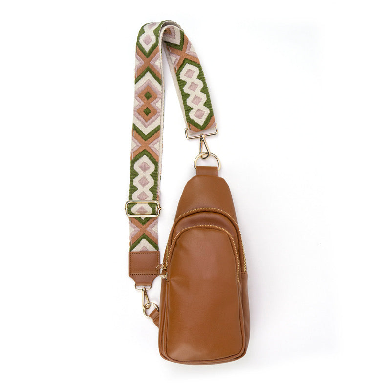 The Arden Sling Bag with Guitar Strap | Brown from Babs+Birdie