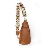 The Arden Sling Bag with Guitar Strap | Brown from Babs+Birdie