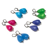 Aqua Blue Aura Glow Nola Earrings from Leetie Lovendale