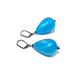 Aqua Blue Aura Glow Nola Earrings from Leetie Lovendale