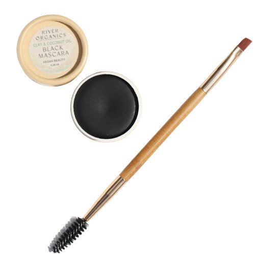 Black Vegan Zero-Waste Mascara From River Organics