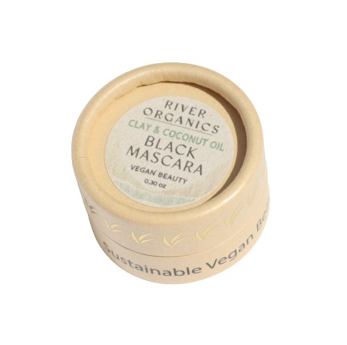 Black Vegan Zero-Waste Mascara From River Organics