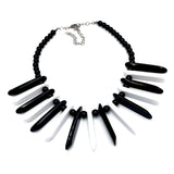 Black & White Collar Marco Necklace from Leetie Lovendale