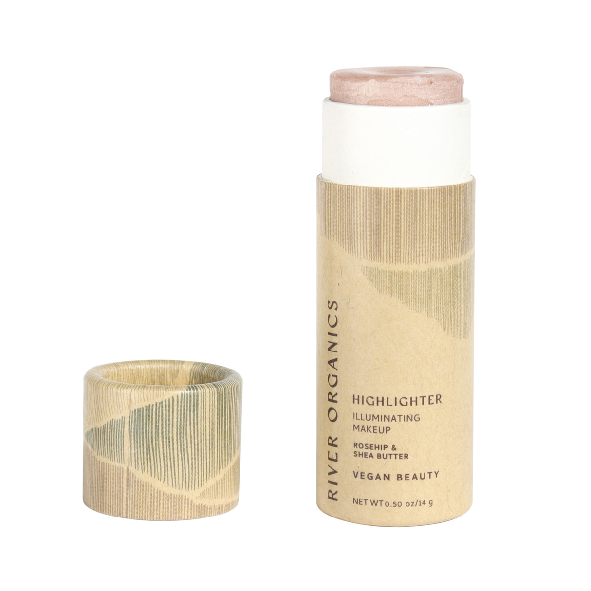 Rose Quartz Cream Vegan Highlighter Stick From River Organics