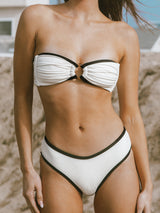 KAUAI BIKINI TOP - BLACK AND WHITE CONTRAST From ELYSIIAN