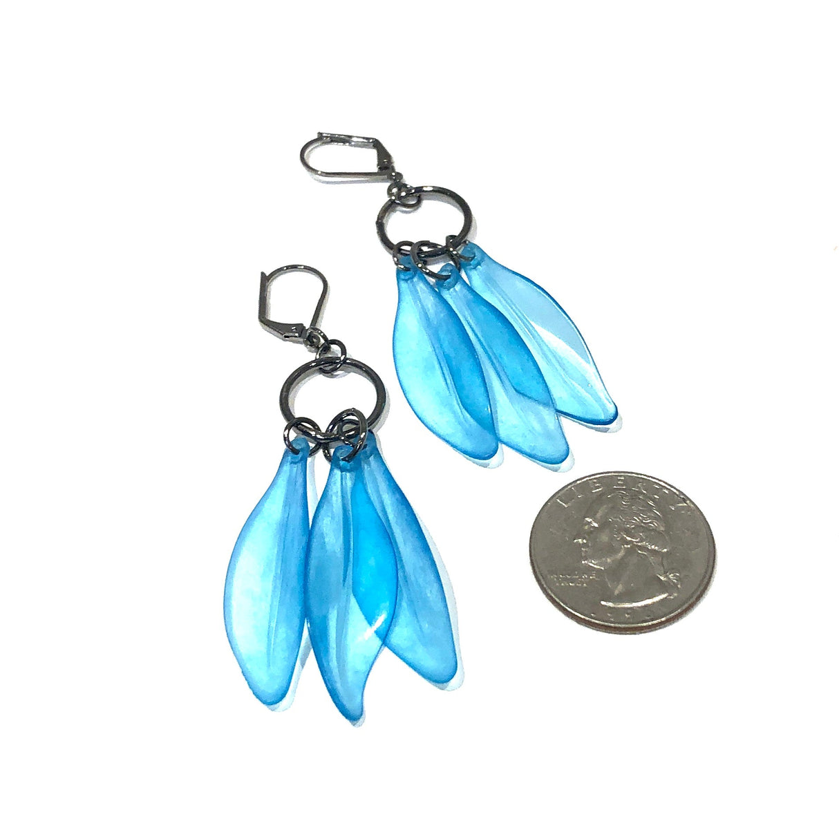 Aqua Blue Dream Drop Earrings from Leetie Lovendale