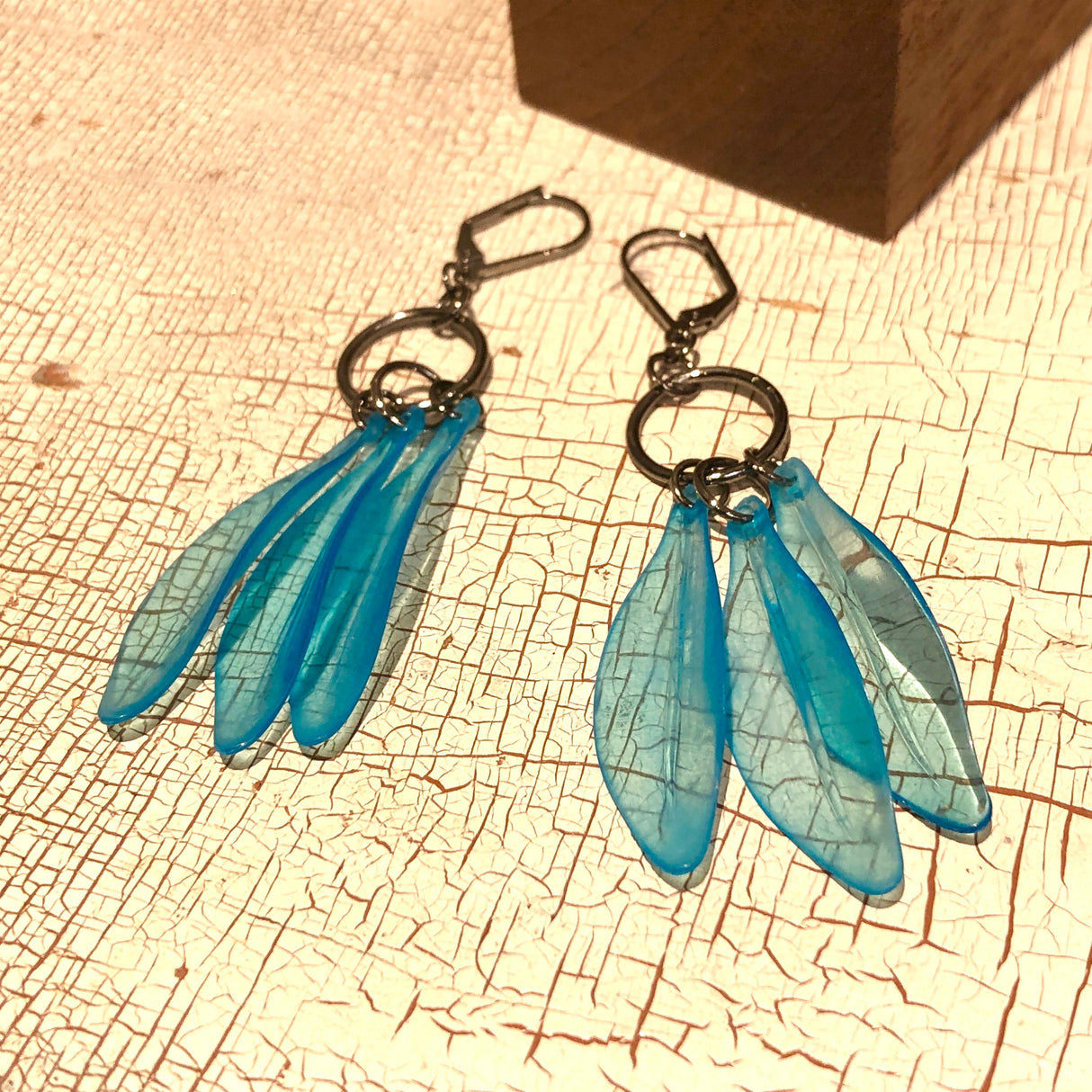 Aqua Blue Dream Drop Earrings from Leetie Lovendale