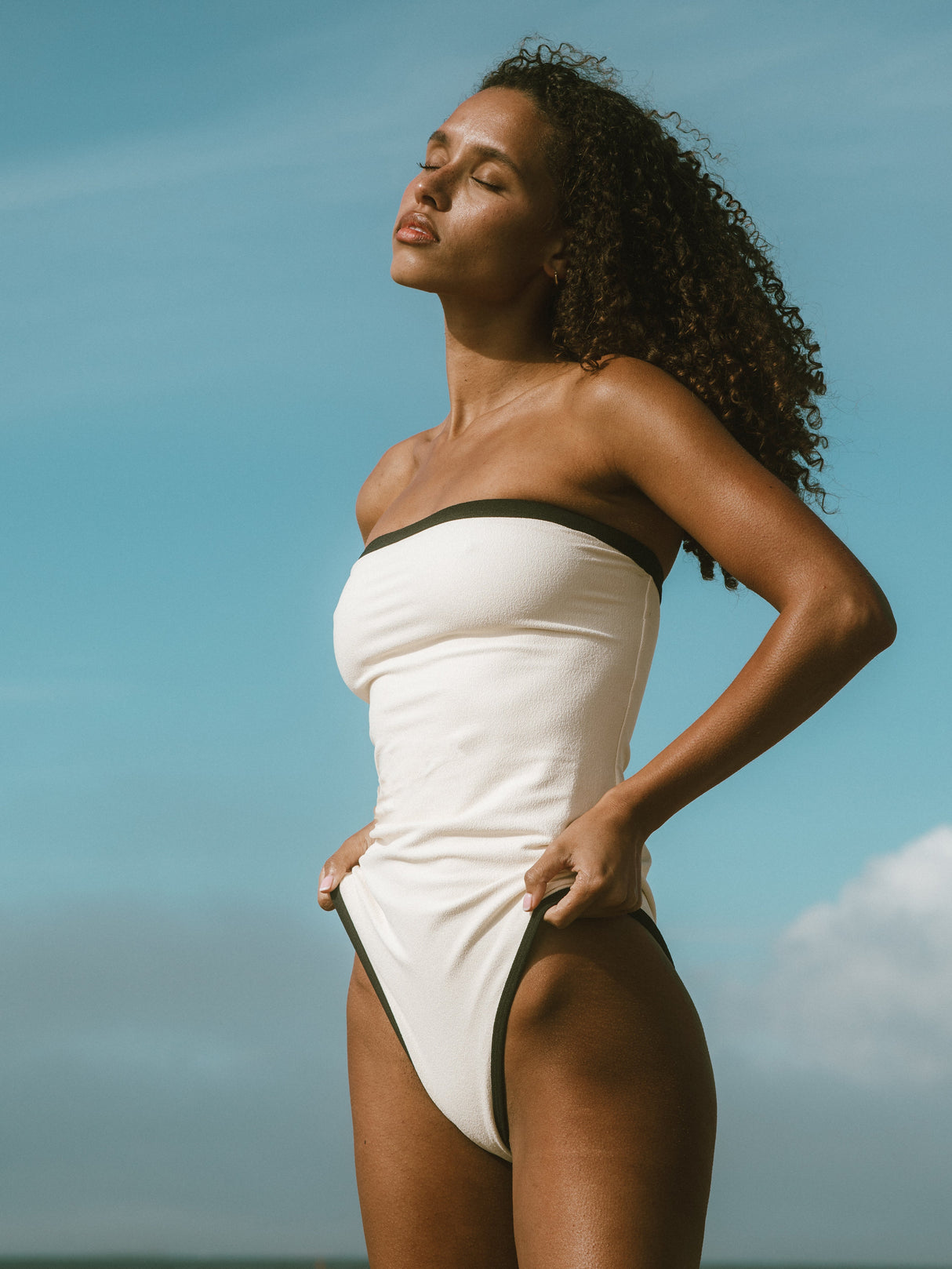 ALISO ONE PIECE - BLACK AND WHITE CONTRAST From ELYSIIAN