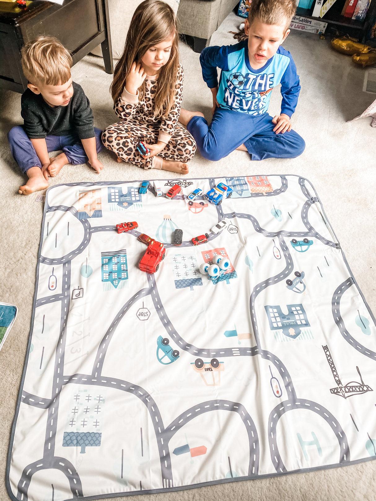 Tiny Town Splash Mat - A Waterproof Catch-All for Highchair Spills and More! from BapronBaby