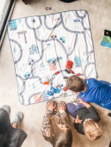 Tiny Town Splash Mat - A Waterproof Catch-All for Highchair Spills and More! from BapronBaby