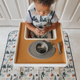 Adventure Awaits Splash Mat - A Waterproof Catch-All for Highchair Spills and More! from BapronBaby