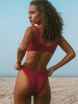 BALBOA BIKINI BOTTOM - CHERRY from ELYSIIAN