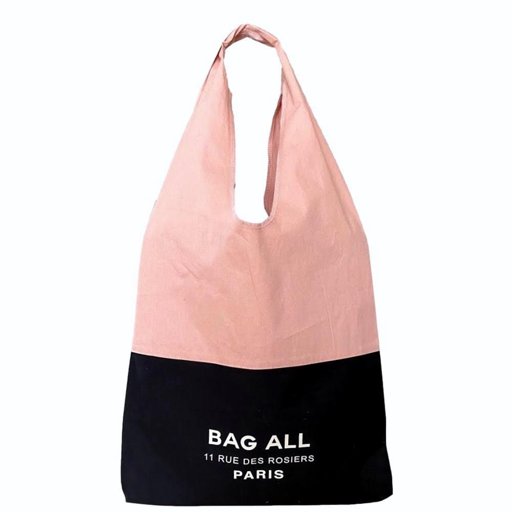 Bag-all Two Tone Tote Bag Paris, Pink/Black From Bag-all