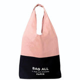 Bag-all Two Tone Tote Bag Paris, Pink/Black From Bag-all