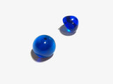 Aqua Blue Large Gumdrop Stud Earrings from Leetie Lovendale
