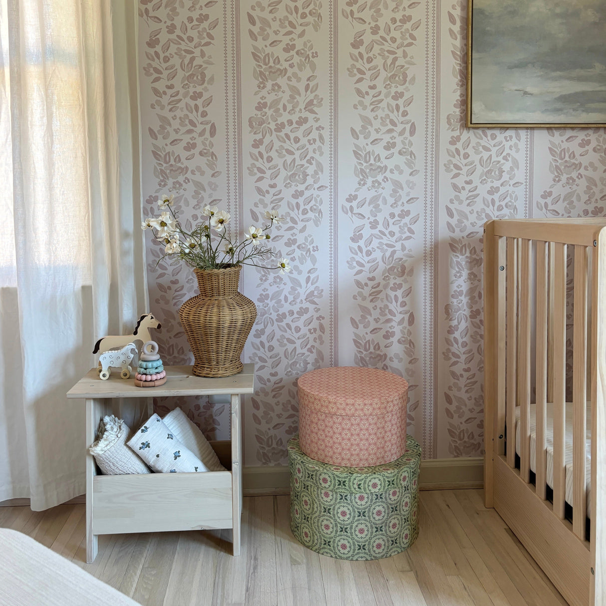Bridget Wallpaper by Fox and Pebble from Loomwell Home Goods