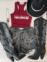 You Look Like You Love Me Graphic Tank from Amazing Lace