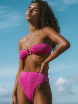BALBOA HIGH WAISTED BIKINI BOTTOM - BERRY from ELYSIIAN