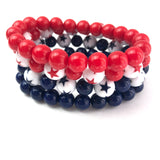 Americana Star Stack and Stretch Bracelet Set from Leetie Lovendale