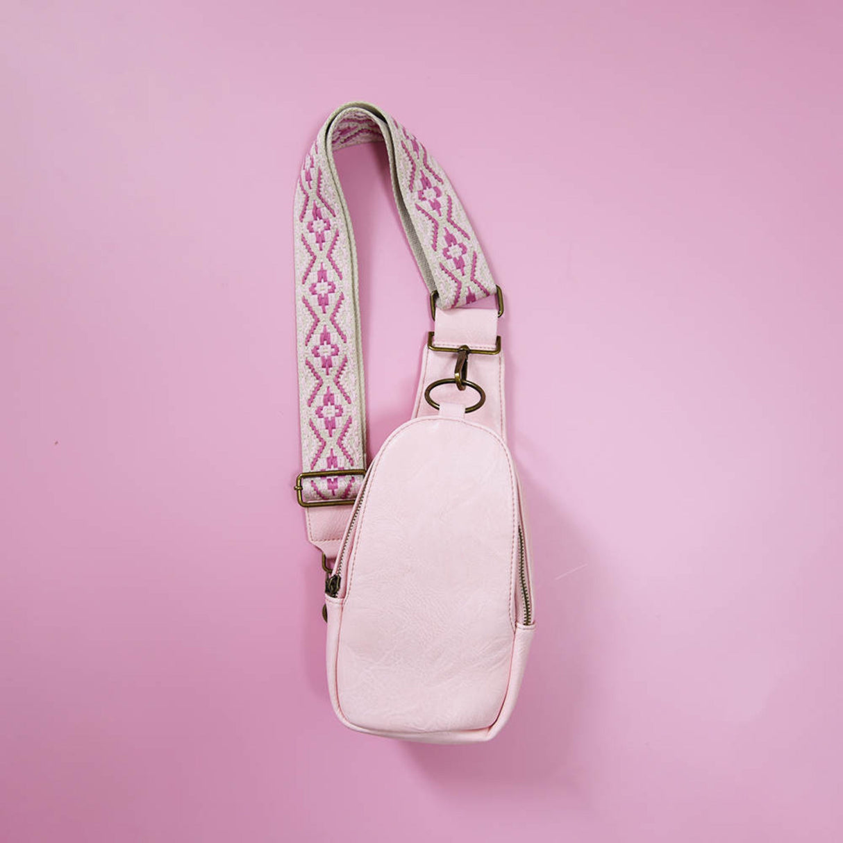 The Isla Sling Bag with Guitar Strap | Pink from Babs+Birdie