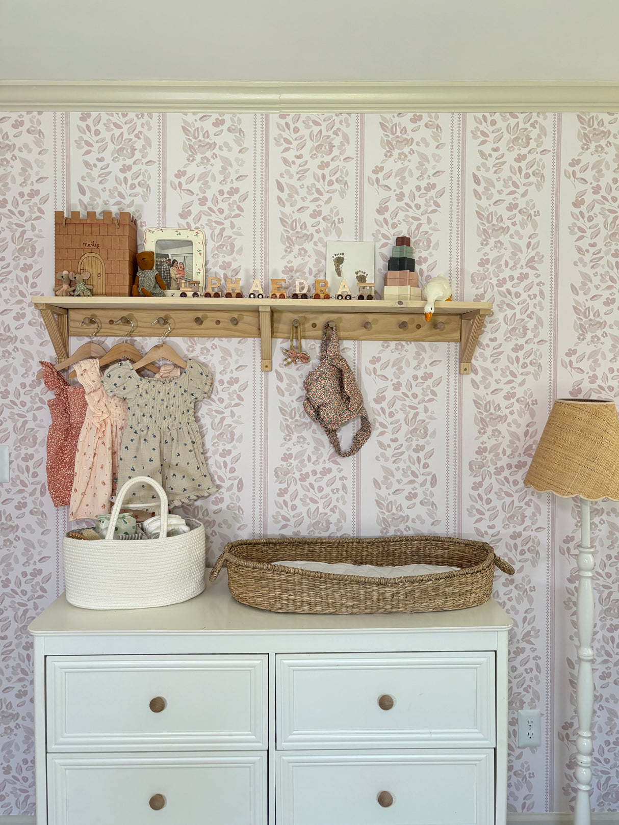 Bridget Wallpaper by Fox and Pebble from Loomwell Home Goods