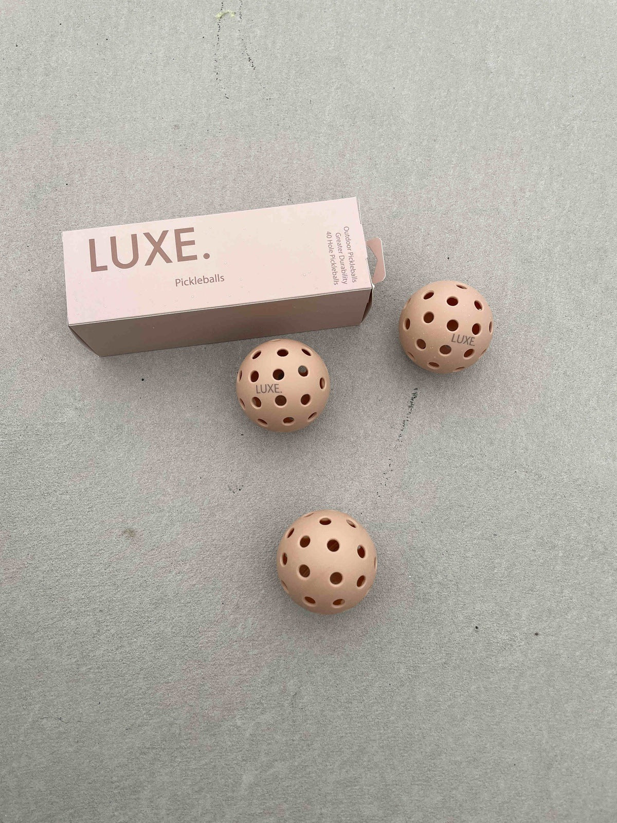 Tan Pickleballs - Pack of 3 from LUXE Pickleball