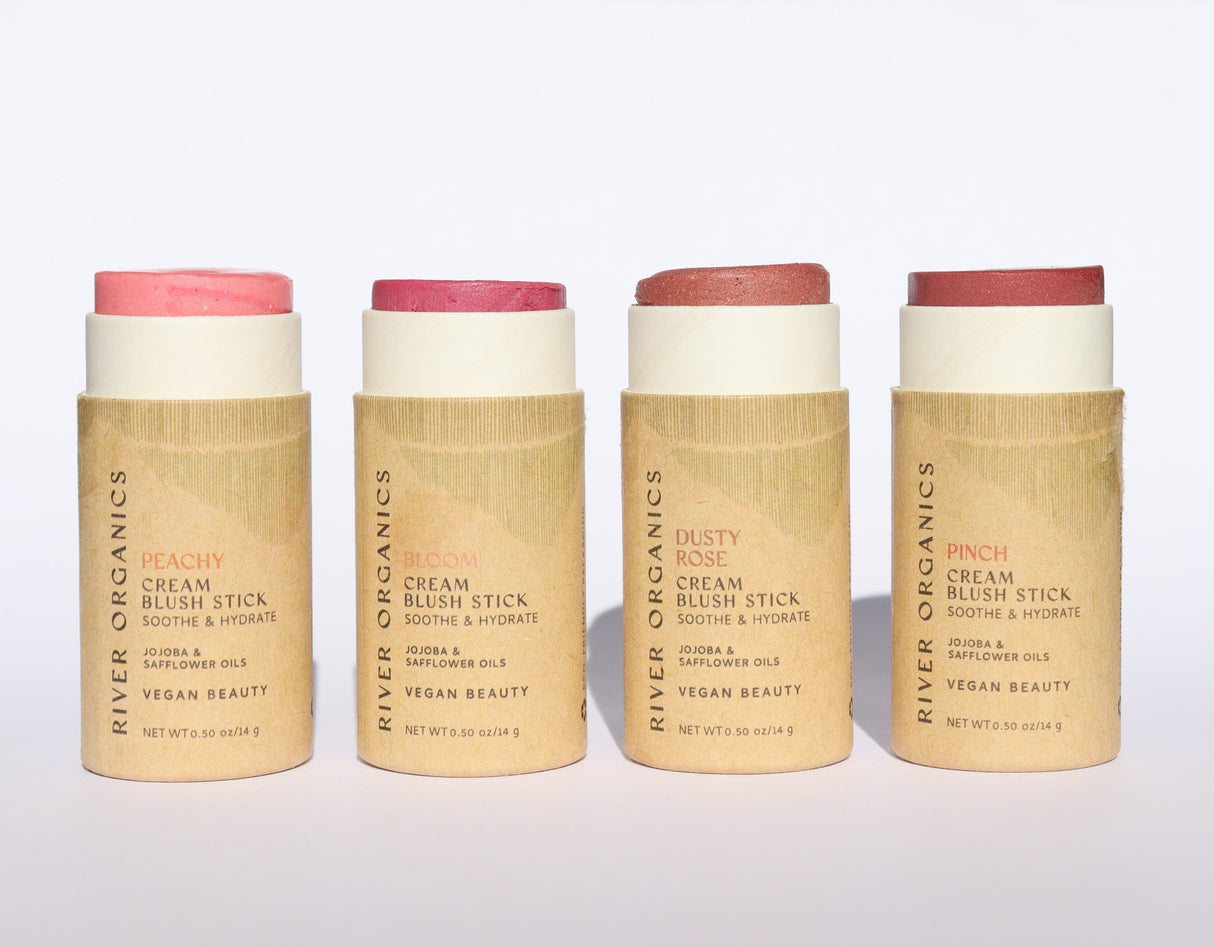 Creamy Vegan Blush Sticks | Set of 2 Mix &  Match from River Organics