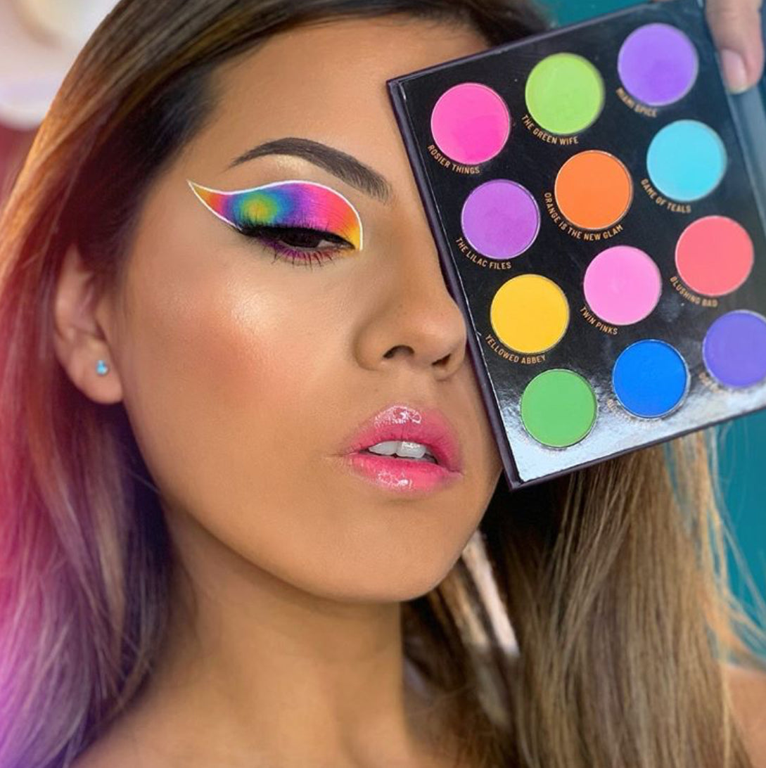 City of Pastel Lights - 12 Pastel Pigment & Eyeshadow Palette From Rude Cosmetics