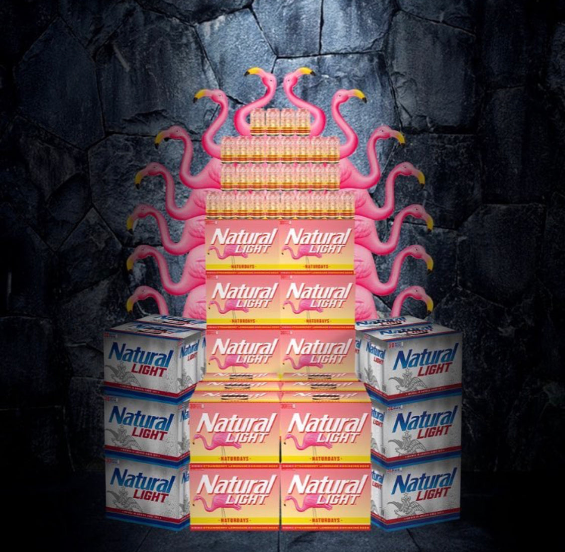 ***NATURDAYS*** Retro Flamingo Collab Swimsuit from Tropical Bros